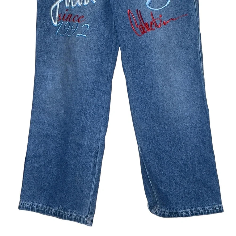 FUBU Y2K Embroidered Youth Size 12 Blue Jeans